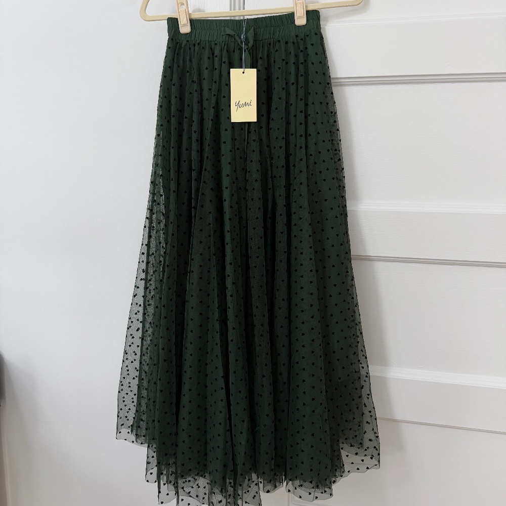 Yumi tool green skirt